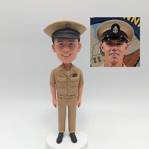 Custom Naval Officer Bobblehead, Custom Soldier Bobblehead, Custom Military Man Bobbleheads, Commander Bobblehead,Senior Official Bobblehead