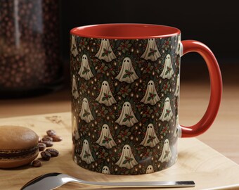 Geister Goth Weihnachtskaffeetasse, Gothmas Dekorationen, Goth Geschenk, Gothic Weihnachtsgeist, Creepmas Yule Gruselige Kaffeetasse
