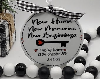 New Home New Memories Personalized Ornament