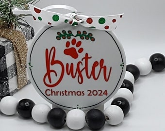 Pet (Any) Name Personalized Ornament/Personalized Pet/Personalized Dog/Personalized Cat/Custom Dog Ornament