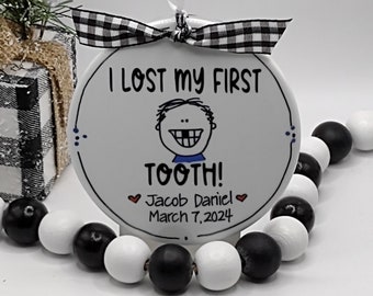 Lost First Tooth Personalized Ornament