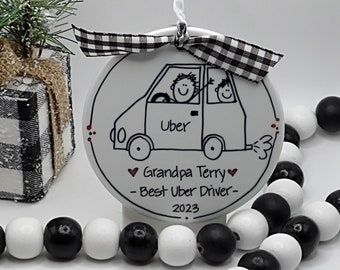 UBER Driver Personalized Ornament/Personalized Uber Driver/Uber Driver Ornament