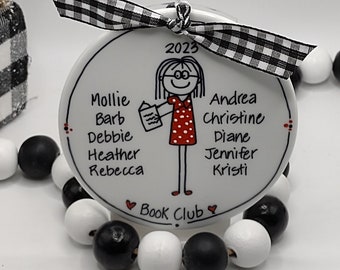 Book Club/Reading Personalized Stick Figure