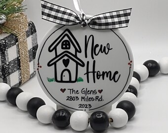 New Home Custom Personalized Ornament/Personalized New Home Ornament/Custom New House Ornament