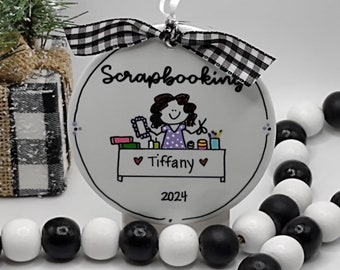 Scrapbooking Personalized Ornament