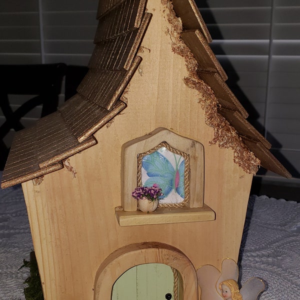 Florimell ~ Fairy Birdhouse, Whimsical, Indoor or Outdoor Use, Very Sturdy, Custom Made, Order in time for Christmas.  FREE SHIPPING!