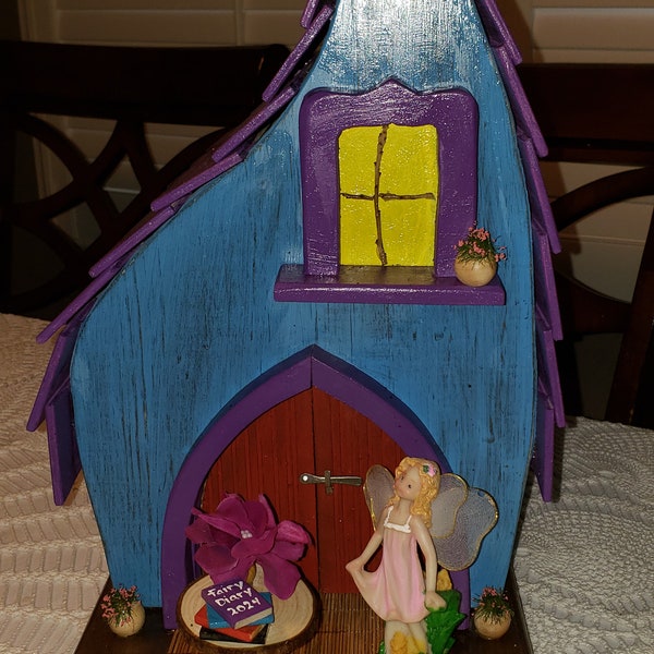 Ciela ~ Fairy Birdhouse, Whimsical, Indoor or Outdoor Use, Very Sturdy, Custom Made, Order in time for Christmas.  FREE SHIPPING!