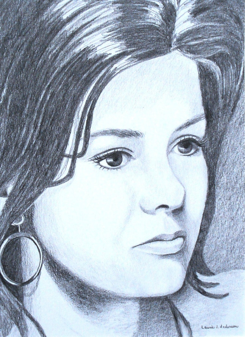 8x10 custom portrait pencil sketch original art drawing image 5