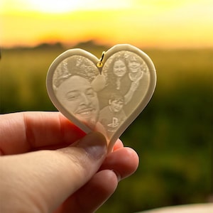 Custom 3D Printed Lithophane Keychain: Personalized Photo Gift