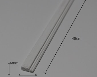 thumbnail image 2 of Puppenhaus Miniaturen Baseboard Trim Formung 17mm X 45cm Lang 2 of 9