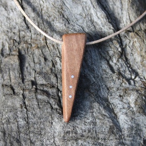 Irish Willow Pendant, Perfect 9th Anniversary Gift, Irish Willow Wooden Necklace, Unique Wood Gift Handmade In Ireland