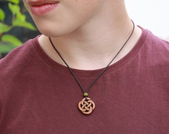 Palissander Keltische knoopketting: Irish Made Eternity-knoophanger