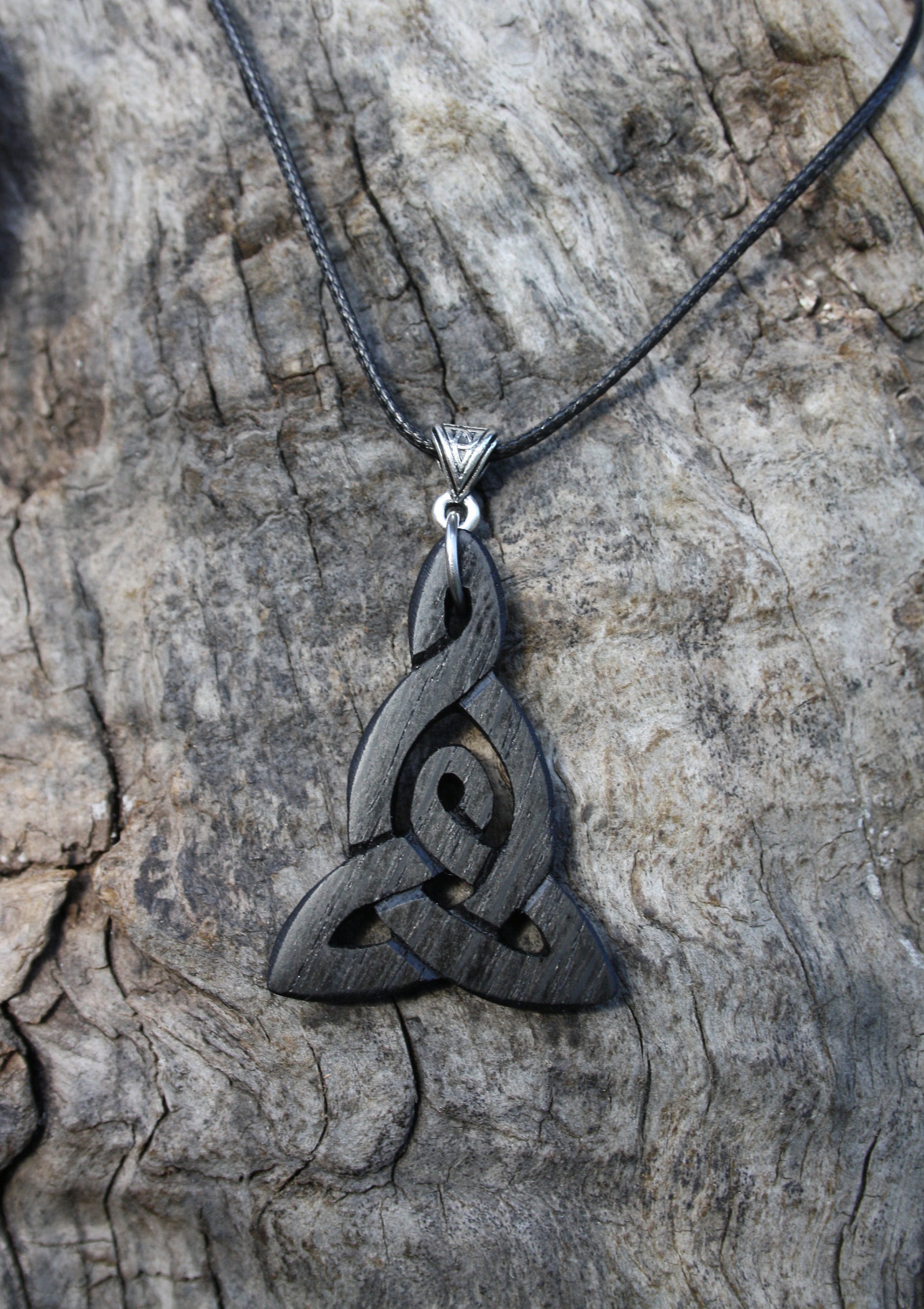 Handcarved Celtic Mother and Child Knot 