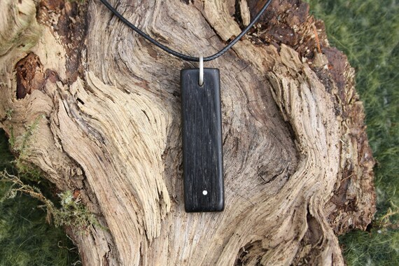 5000 Year Old Bogwood Pendant Unique Bog Wood Ancestry Gift From Ireland Irish Gift For Her Hand-Carved Irish Bog Oak Wood Necklace