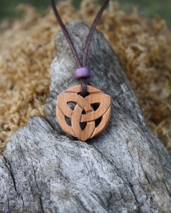 Collana con ciondolo nodo trinà celtica irlandese Nordico