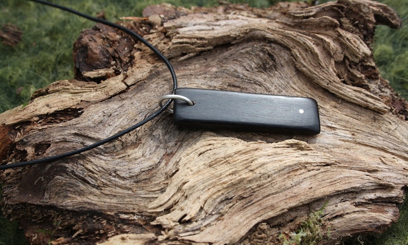 5000 Year Old Bogwood Pendant Unique Bog Wood Ancestry Gift From Ireland Irish Gift For Her Hand-Carved Irish Bog Oak Wood Necklace