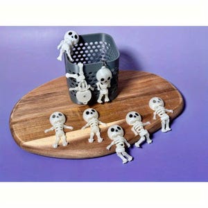 Cute Skeleton Keychain | Halloween Key Ring | Funny Bone Charm | Spooky Gift | Glow in the Dark Option | Goth Car Accessory