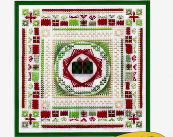 Christmas Cross Stitch, Cross Stitch Pattern, Gifts Galore, Something In Common, Needlework Pattern, Cross Stitch Sampler, Christmas Sampler