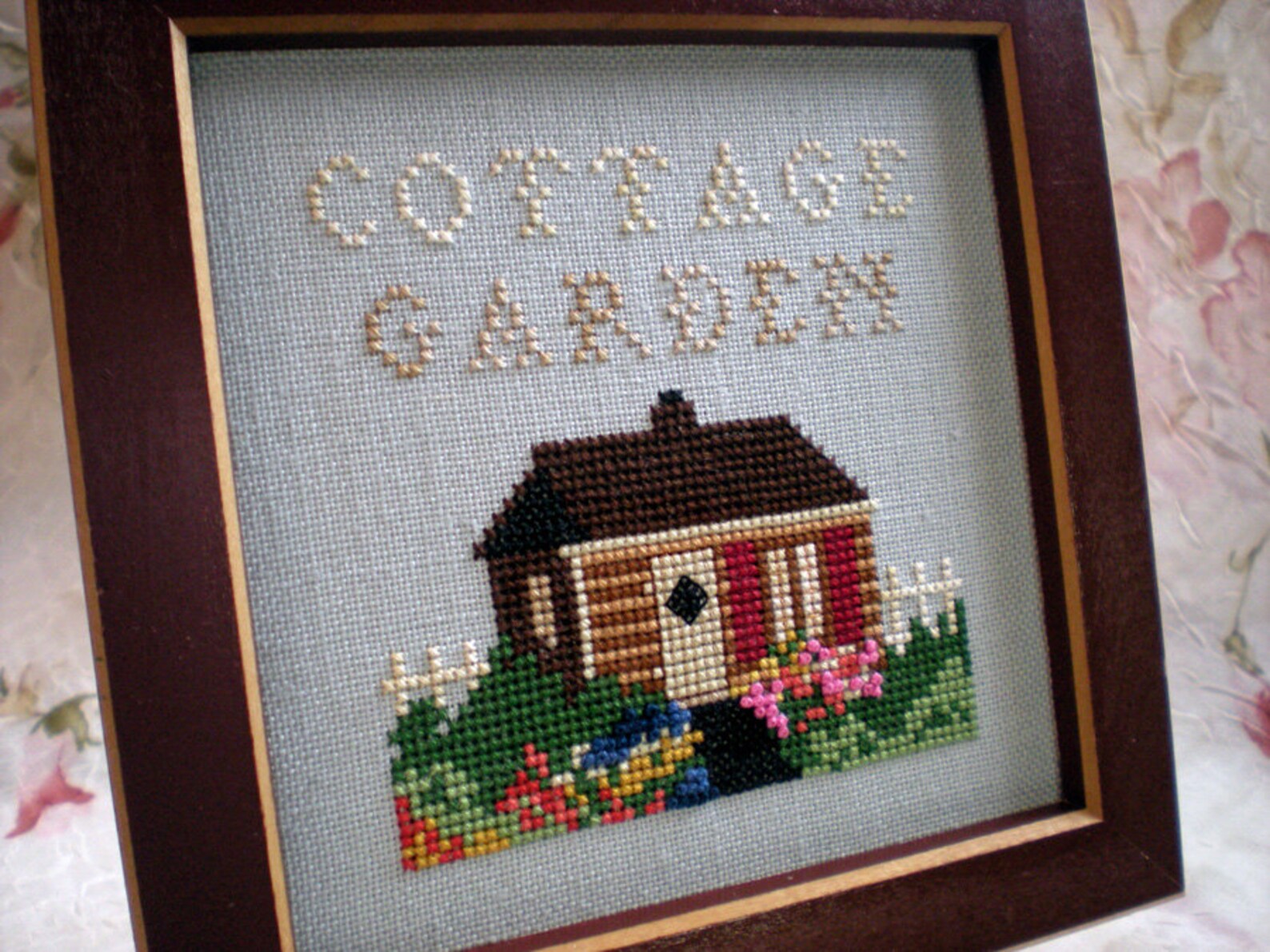 Cross Stitch Pattern Cottage Garden Quaint Little House and Etsy