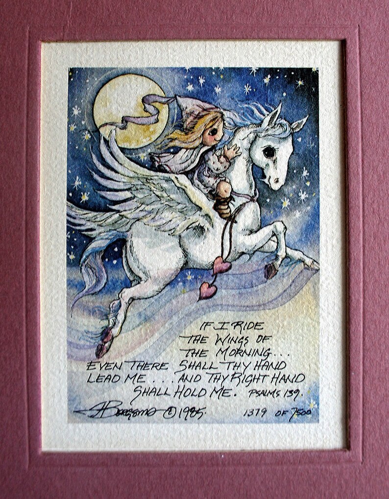 Vintage Lithograph Jody Bergsma 1985 Limited Edition Signed Etsy