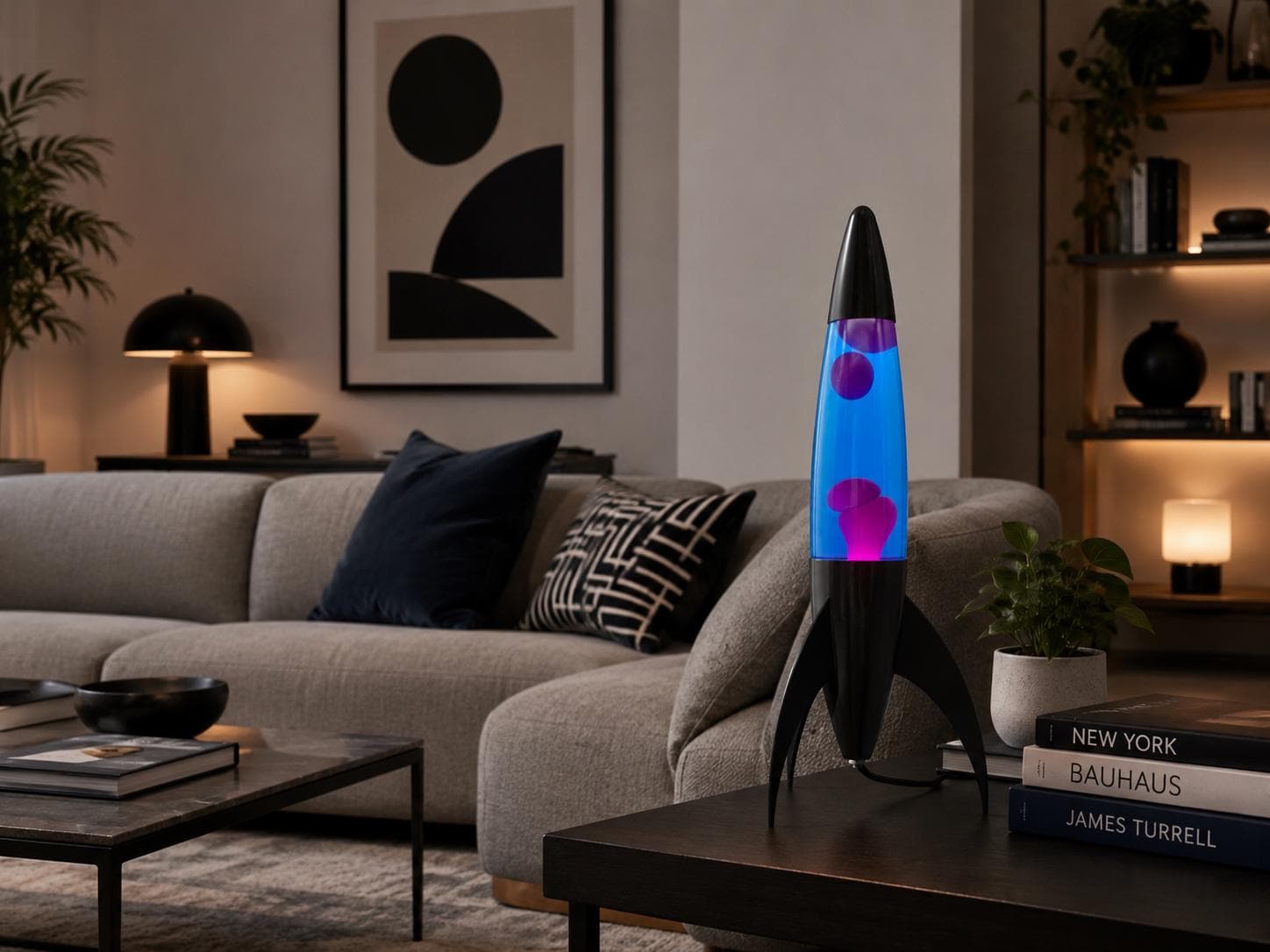 Vintage Rocket Lava Lamp - Etsy