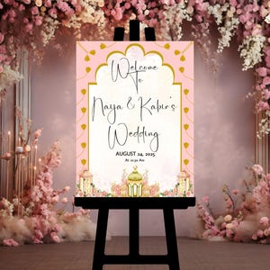 Indian Wedding Welcome Sign Indian Wedding Decor Indian Wedding Sign Digital Desi Event Sign Download Editable Wedding Welcome Signs