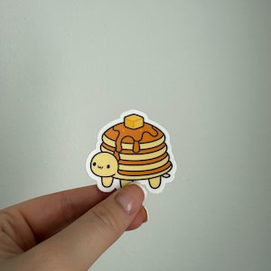 Pancake Turtle kawaii Sticker, vinyl sticker, cute, funny, waterbottle, minimal, animals, decor, waterproof, weatherproof, kid friendly
