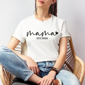 Personalized Mom Shirt, Gift for mom, Mama Shirt, Custom Mama Shirt, Gift for Mom Mama, Mother&#39;s Day Gift, Mothers Day Gift For Mom,