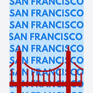 Preppy San Francisco Poster