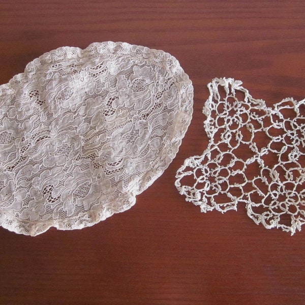 Two delicate Lace doilies or coverings