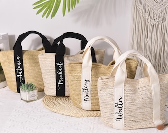 Custom Beach bag personalized, Burlap Tote Bag,Custom Straw Bags,Bridal shower bag, Wedding Gift ,beach bag bachelorette,bridesmaid proposal