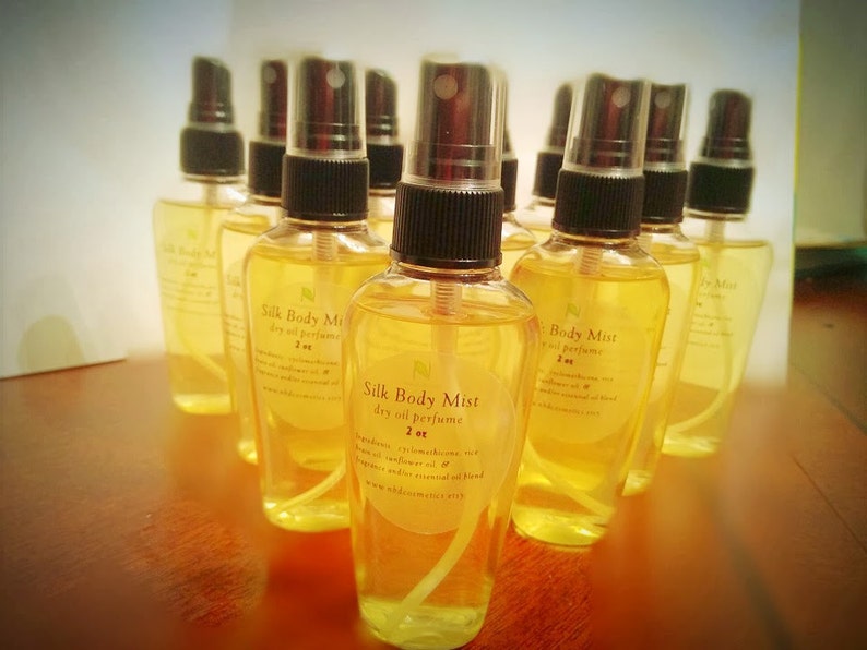 Silk Body Mist Dry Oil Perfume Body Spray Phthalate Free Etsy