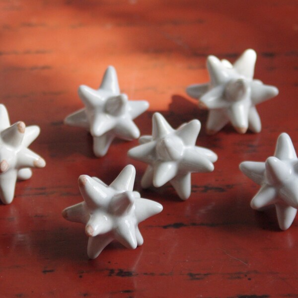 White Stars- 6 pieces with paper box
