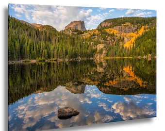 Fall Colors Reflecting on Bear Lake in Rocky Mountain National Park, Colorado