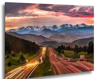 Colorado's Interstate 70 Leading Up to the Rocky Mountains