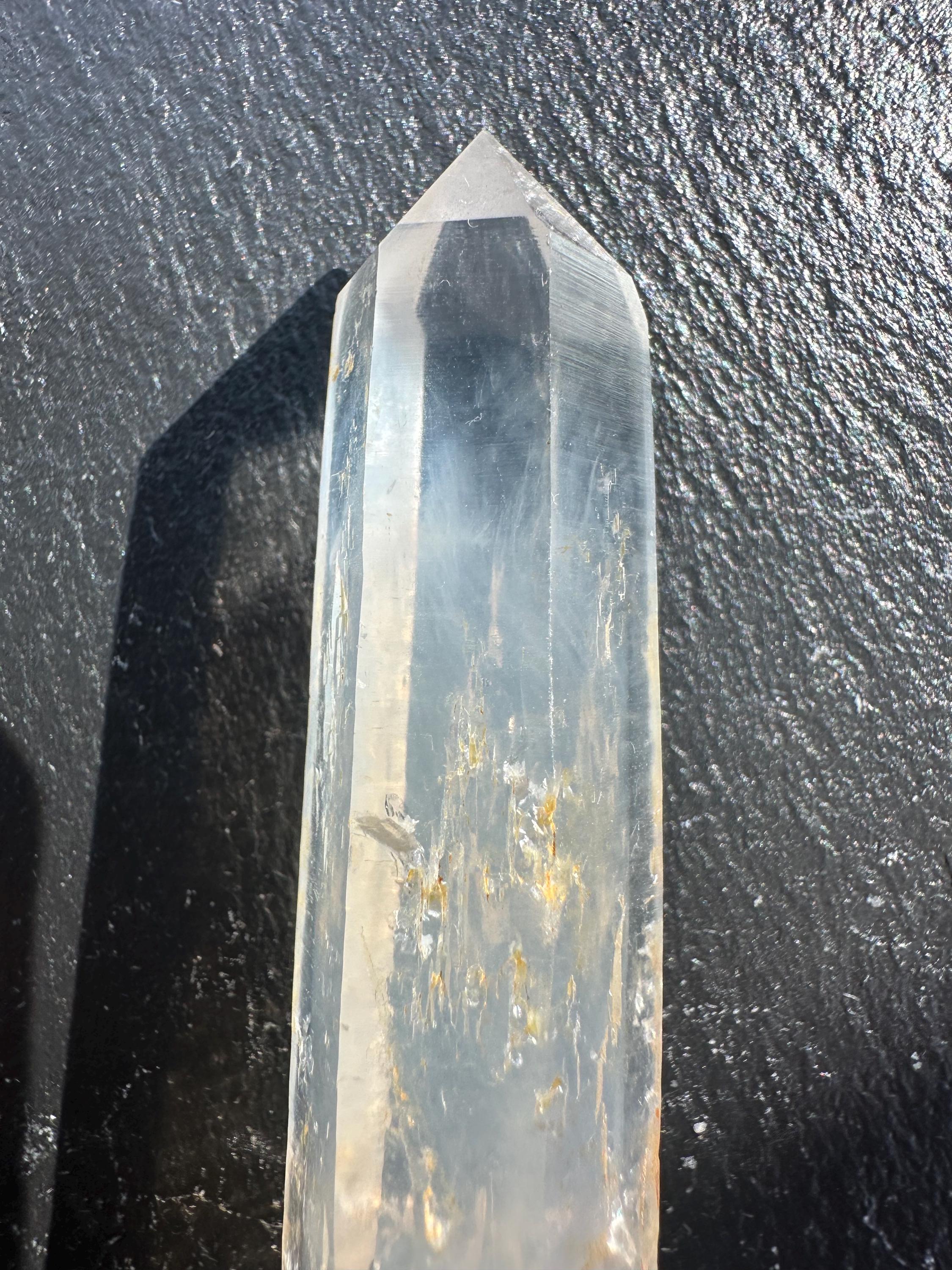 DNA ブルースモークレムリアンクォーツワンドクラスター 〜ゴールデン