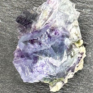 Yaogangxian 'YGX' Fluorite - Blue w/Purple Phantoms on Matrix Crystal Cluster - Natural Stone - Geological Specimen