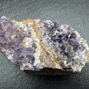 Okuruso Fluorite ~ Bi-Colored Purples ~ Namibia, Africa ~ UV&#39;s Purple and Blue!