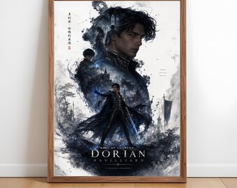 Dorian Havilliard Digital Download: Throne of Glass Wall Art, Book Lover Gift