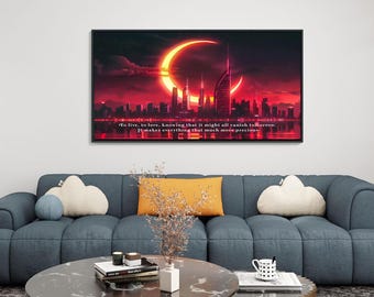 Crescent City Light It Up Digital Print: Sarah J Maas Quote Wall Art