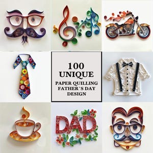Quilling di carta per la festa del papà, fatto a mano, premuroso, creativo, arte, artigianato, amore, celebrazione, clipart, foto, unico, sentito.
