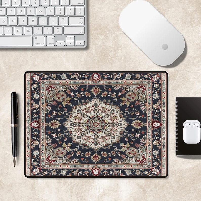 Turkish Rug For Computer Turkish Rug Desk Mat: Persian Design Gaming Mousepad - Etsy