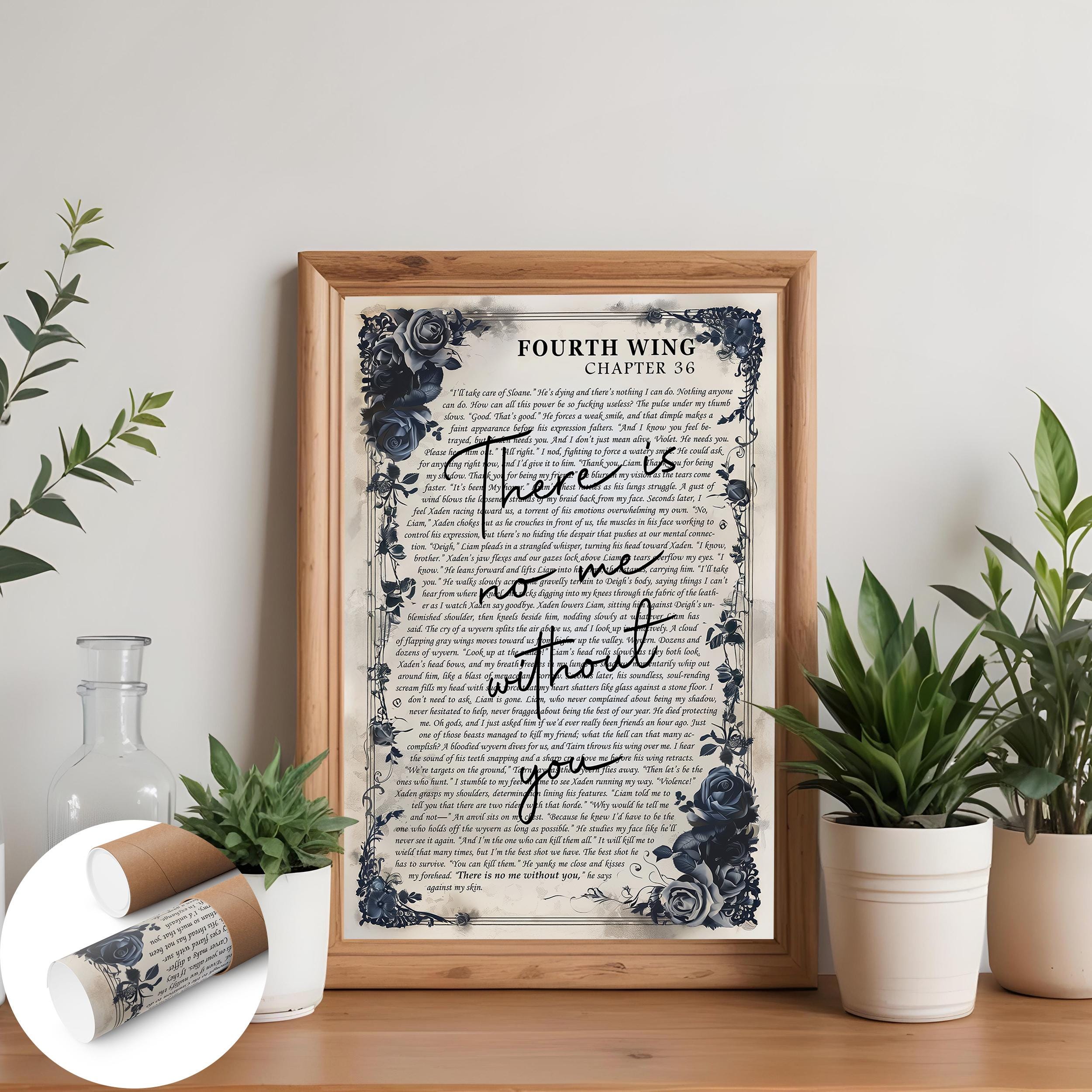 Fourth Wing Quote Poster: There is No Me Without You Wall Art - Etsy