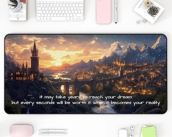 フォースウィングデスクマット：XLファンタジーマウスパッド、読書好きとゲーマーへのギフト