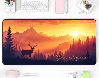 Throne of Glass Deskmat: XL Fantasy Gaming Mousepad, Office Desk Pad Gift