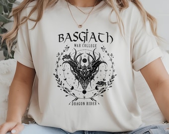 Fourth Wing Inspired T-Shirt: Dragon Fantasy Bookish Graphic Tee, Book Lover Gift