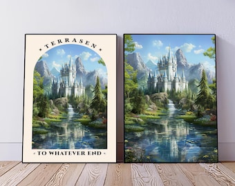 Terrasen Print: Throne of Glass Inspired Bookish Wall Art (Digital Download)