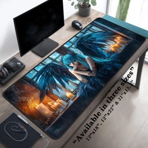 Desk Mat, Large Mouse Pad, Gaming Desk Pad, Extended Mouse Pad, Office Desk Mat, Computer Desk Pad, Keyboard Mat, Waterproof Desk Pad