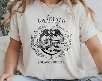 Camiseta de Fourth Wing inspirada en la serie de libros de fantasía Dragon Rider