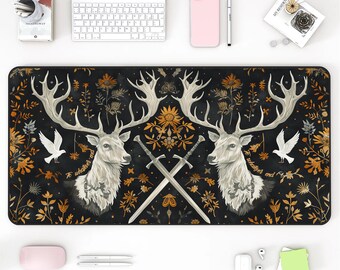 Throne of Glass Deskmat: XL Fantasy Gaming Mousepad, Office Desk Pad Gift
